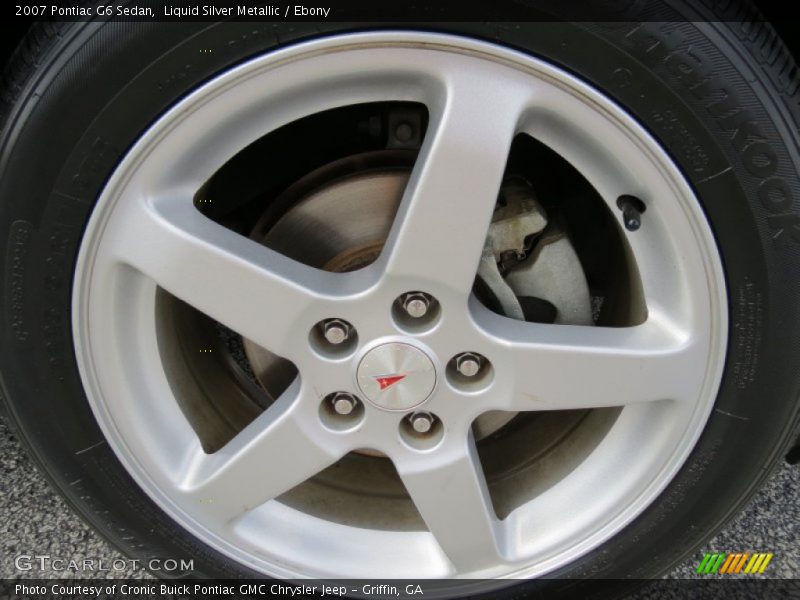 Liquid Silver Metallic / Ebony 2007 Pontiac G6 Sedan