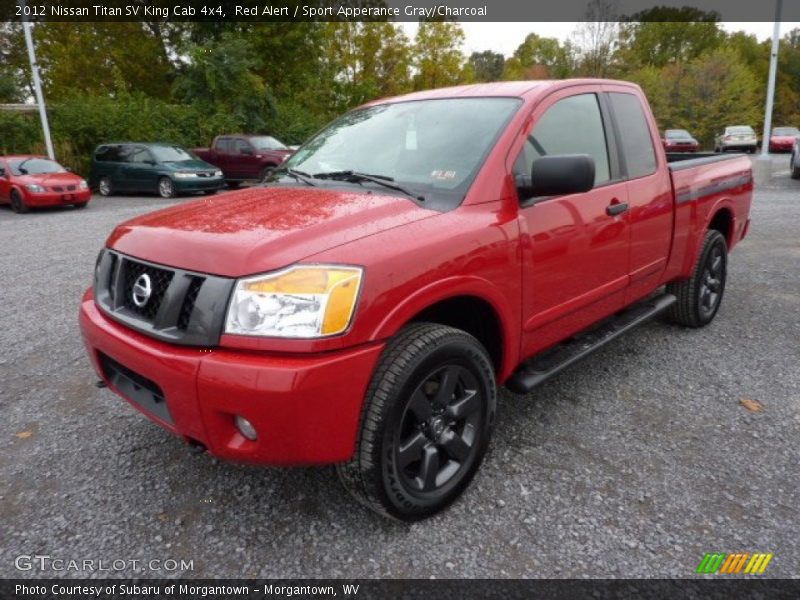 Red Alert / Sport Apperance Gray/Charcoal 2012 Nissan Titan SV King Cab 4x4