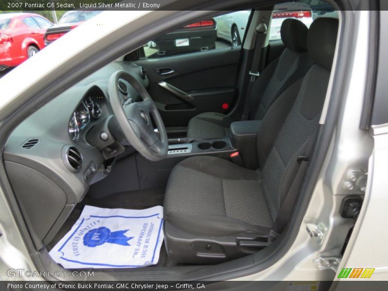 Liquid Silver Metallic / Ebony 2007 Pontiac G6 Sedan