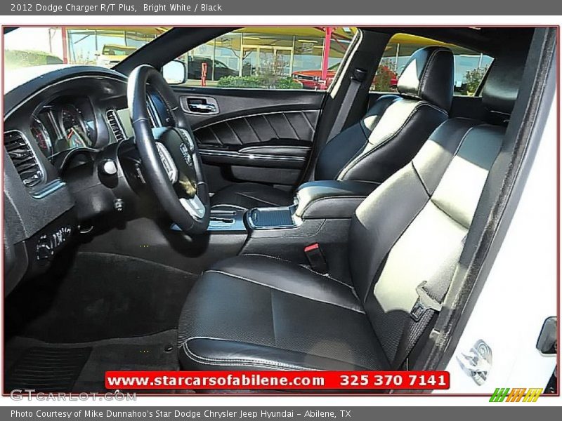 Bright White / Black 2012 Dodge Charger R/T Plus