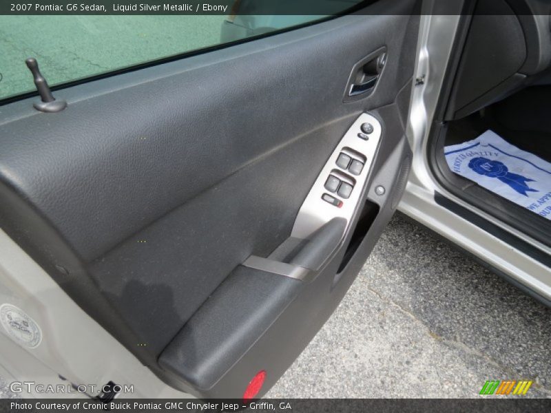 Liquid Silver Metallic / Ebony 2007 Pontiac G6 Sedan