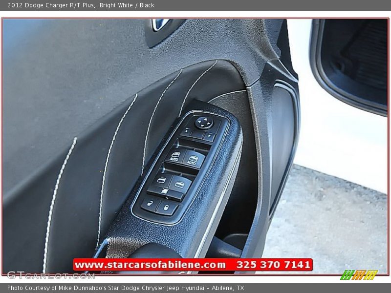 Bright White / Black 2012 Dodge Charger R/T Plus