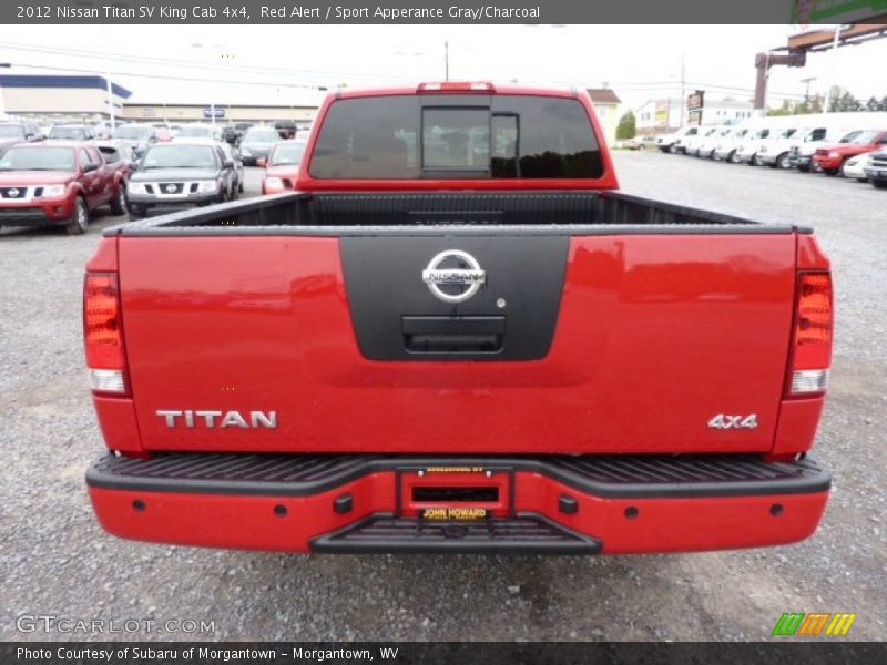 Red Alert / Sport Apperance Gray/Charcoal 2012 Nissan Titan SV King Cab 4x4