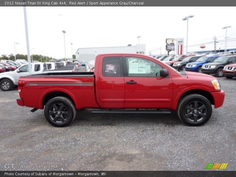 Red Alert / Sport Apperance Gray/Charcoal 2012 Nissan Titan SV King Cab 4x4