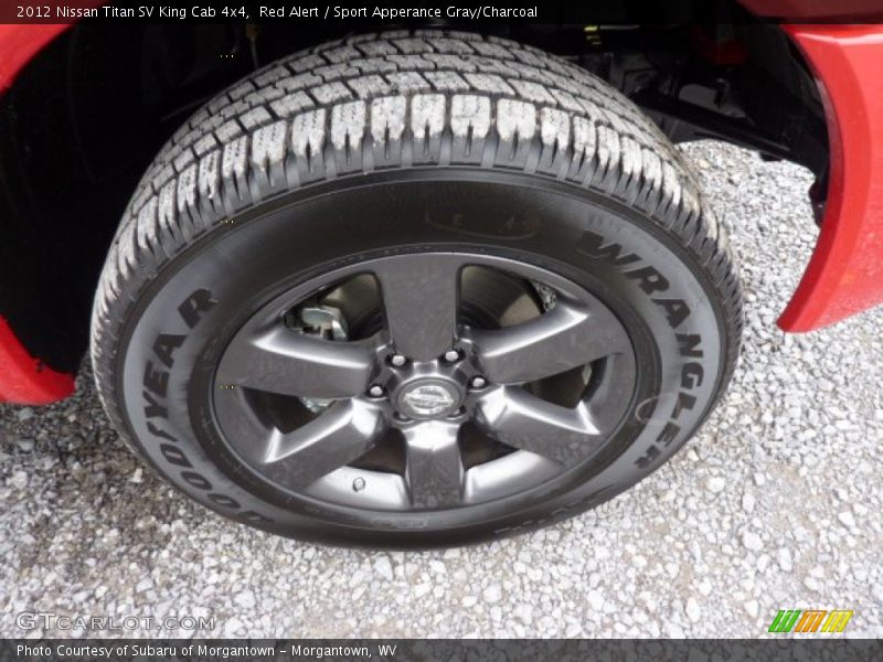 Red Alert / Sport Apperance Gray/Charcoal 2012 Nissan Titan SV King Cab 4x4