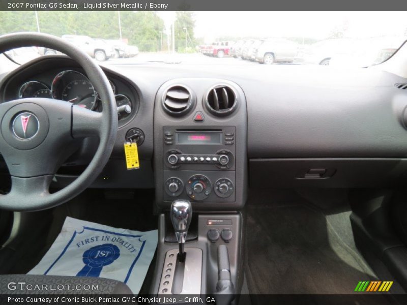 Liquid Silver Metallic / Ebony 2007 Pontiac G6 Sedan