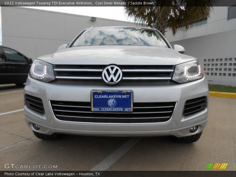 Cool Silver Metallic / Saddle Brown 2013 Volkswagen Touareg TDI Executive 4XMotion