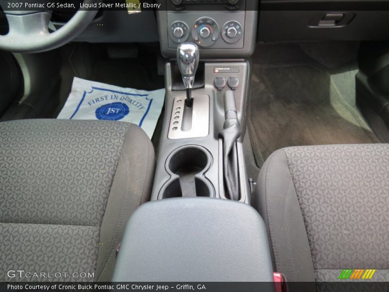 Liquid Silver Metallic / Ebony 2007 Pontiac G6 Sedan