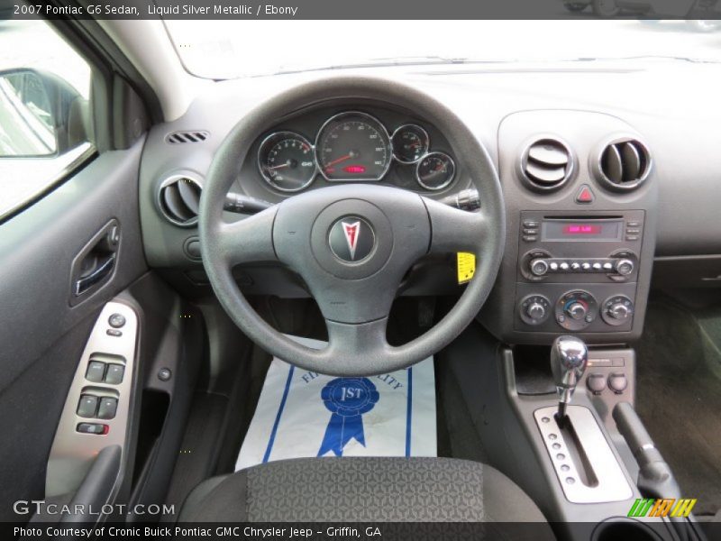 Liquid Silver Metallic / Ebony 2007 Pontiac G6 Sedan