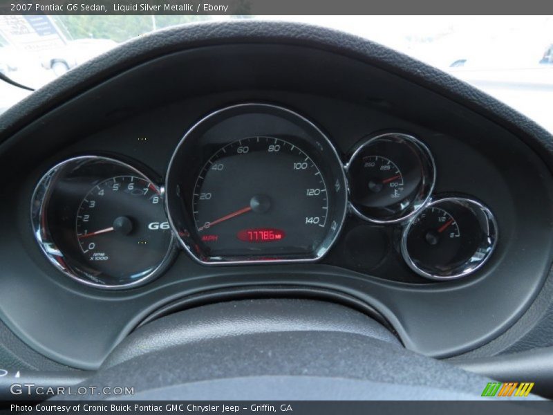 Liquid Silver Metallic / Ebony 2007 Pontiac G6 Sedan