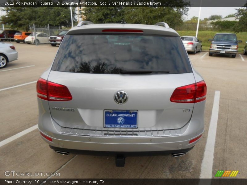 Cool Silver Metallic / Saddle Brown 2013 Volkswagen Touareg TDI Executive 4XMotion
