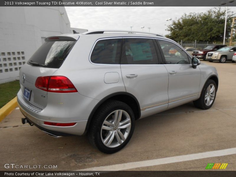 Cool Silver Metallic / Saddle Brown 2013 Volkswagen Touareg TDI Executive 4XMotion