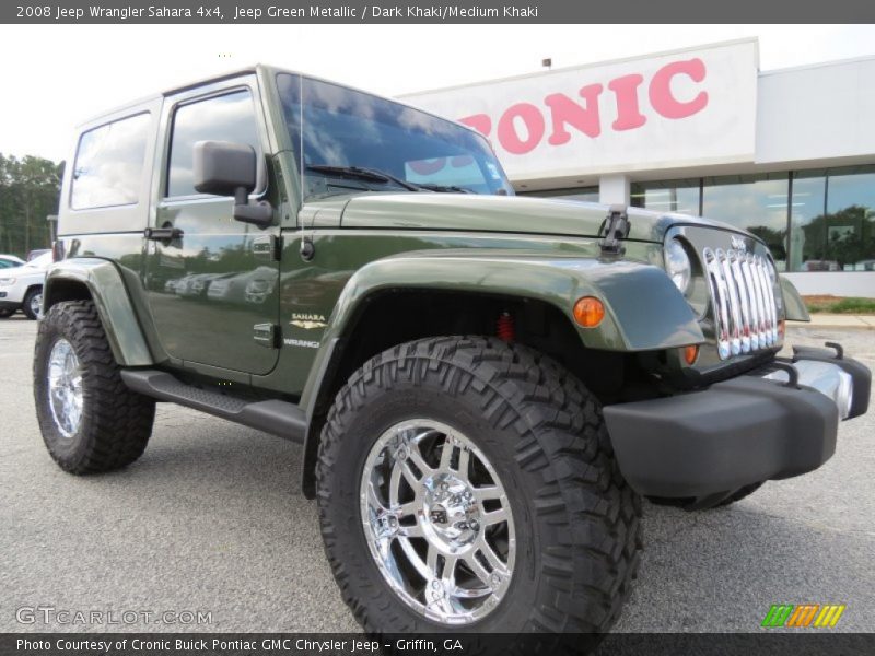 Jeep Green Metallic / Dark Khaki/Medium Khaki 2008 Jeep Wrangler Sahara 4x4