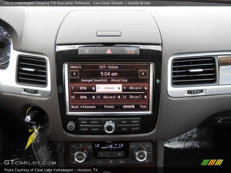 Cool Silver Metallic / Saddle Brown 2013 Volkswagen Touareg TDI Executive 4XMotion
