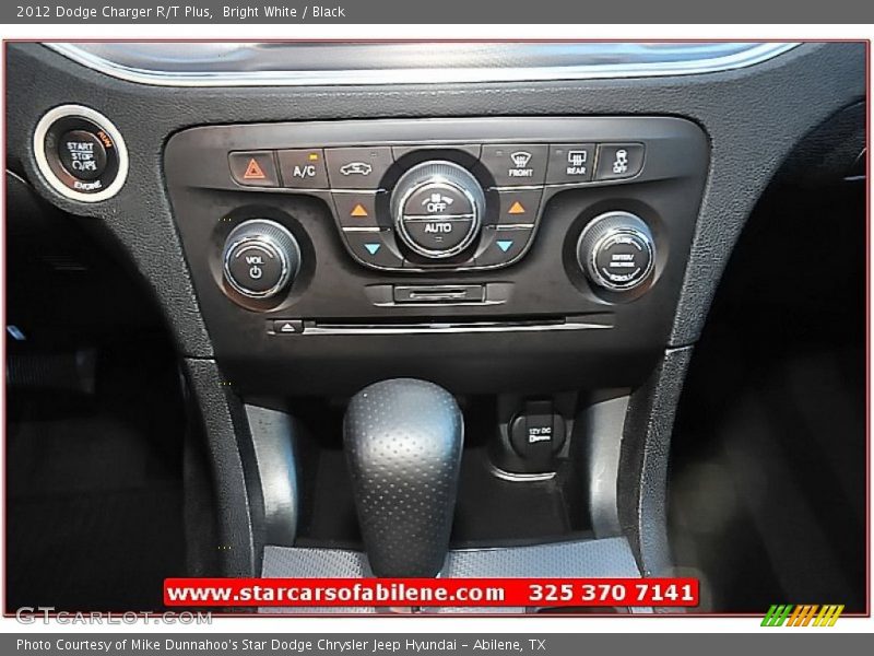 Bright White / Black 2012 Dodge Charger R/T Plus
