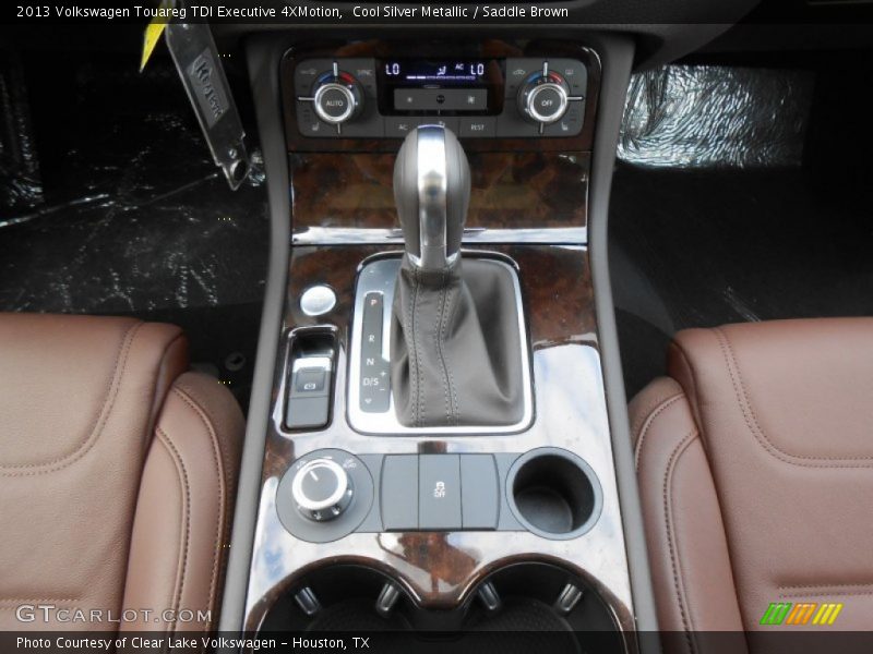 Cool Silver Metallic / Saddle Brown 2013 Volkswagen Touareg TDI Executive 4XMotion
