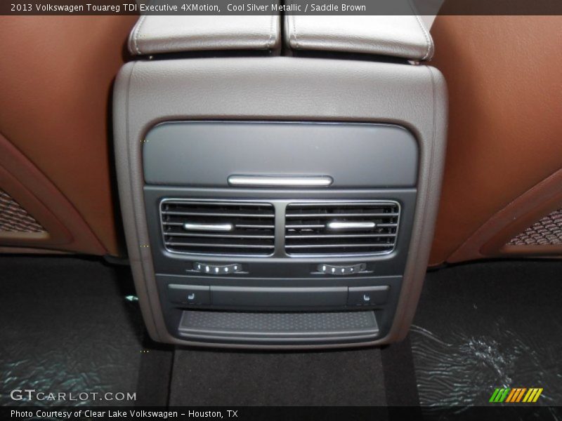 Cool Silver Metallic / Saddle Brown 2013 Volkswagen Touareg TDI Executive 4XMotion