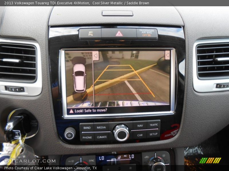 Cool Silver Metallic / Saddle Brown 2013 Volkswagen Touareg TDI Executive 4XMotion