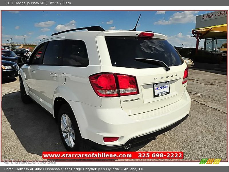 White / Black 2013 Dodge Journey SXT