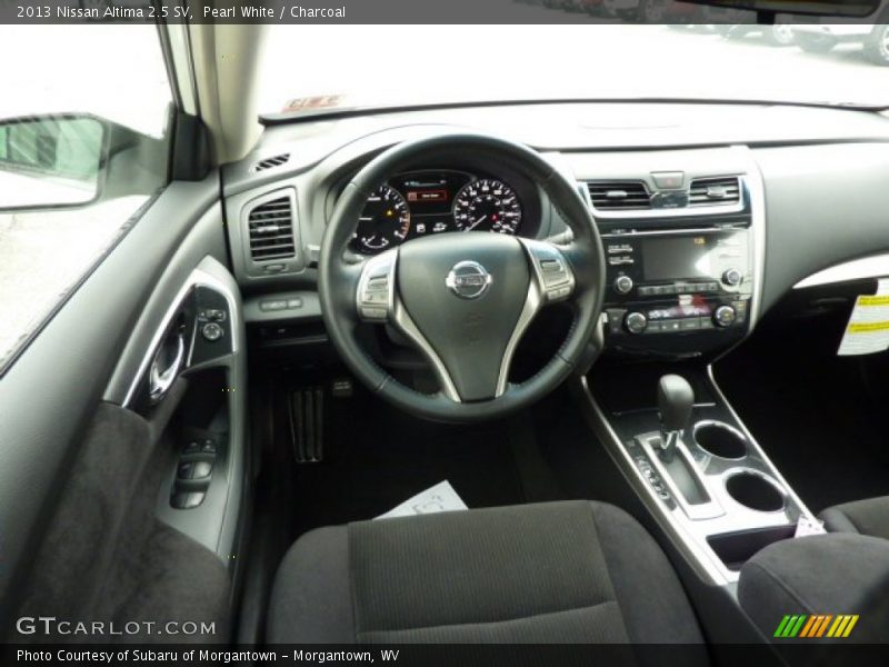 Pearl White / Charcoal 2013 Nissan Altima 2.5 SV