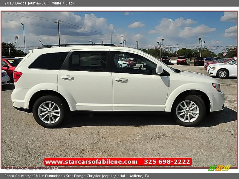 White / Black 2013 Dodge Journey SXT