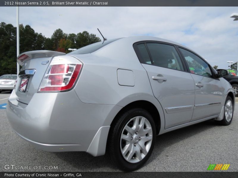 Brilliant Silver Metallic / Charcoal 2012 Nissan Sentra 2.0 S