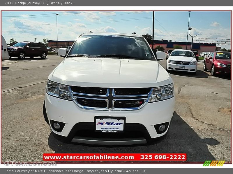 White / Black 2013 Dodge Journey SXT