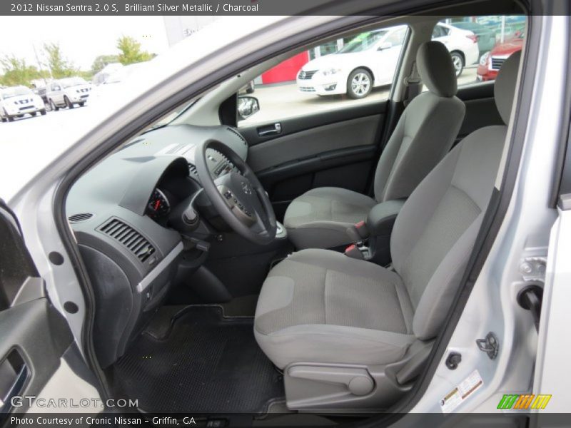 Brilliant Silver Metallic / Charcoal 2012 Nissan Sentra 2.0 S