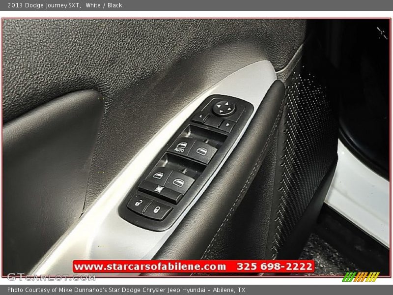White / Black 2013 Dodge Journey SXT