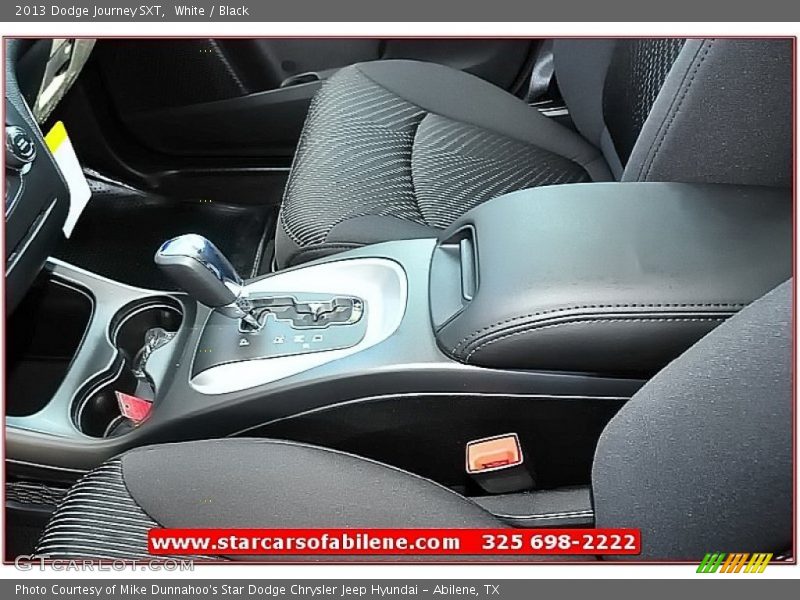 White / Black 2013 Dodge Journey SXT
