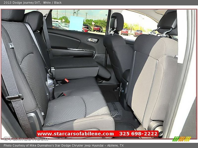 White / Black 2013 Dodge Journey SXT