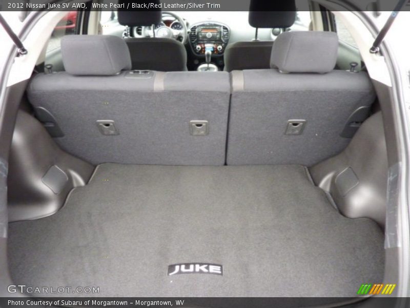 White Pearl / Black/Red Leather/Silver Trim 2012 Nissan Juke SV AWD