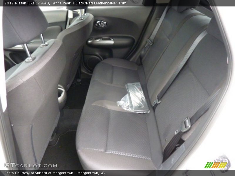 White Pearl / Black/Red Leather/Silver Trim 2012 Nissan Juke SV AWD