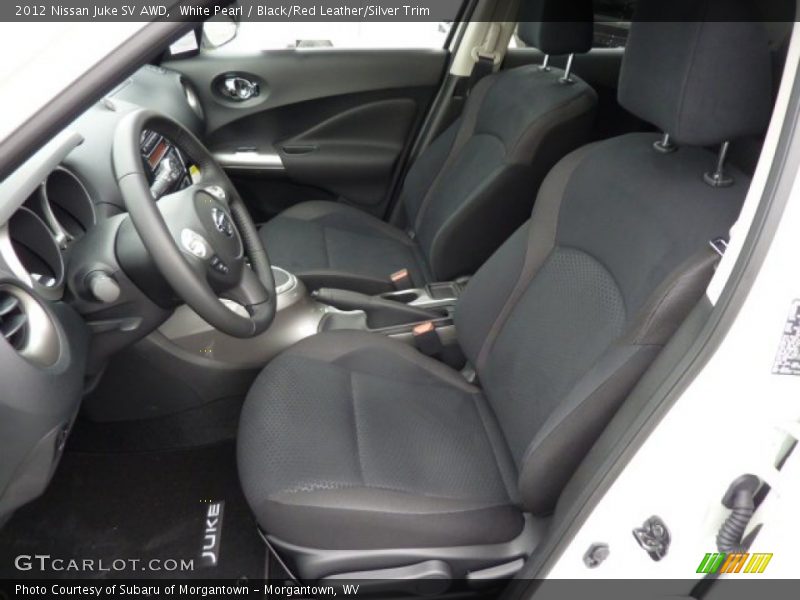 White Pearl / Black/Red Leather/Silver Trim 2012 Nissan Juke SV AWD