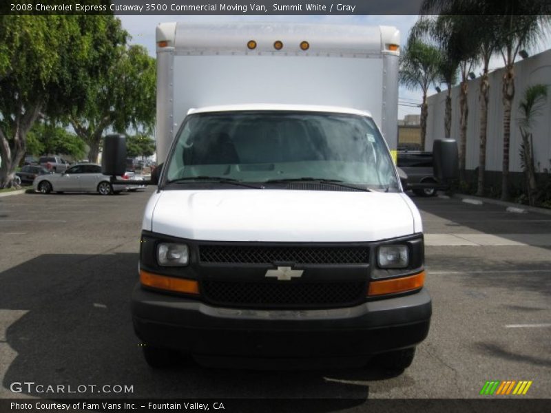 Summit White / Gray 2008 Chevrolet Express Cutaway 3500 Commercial Moving Van