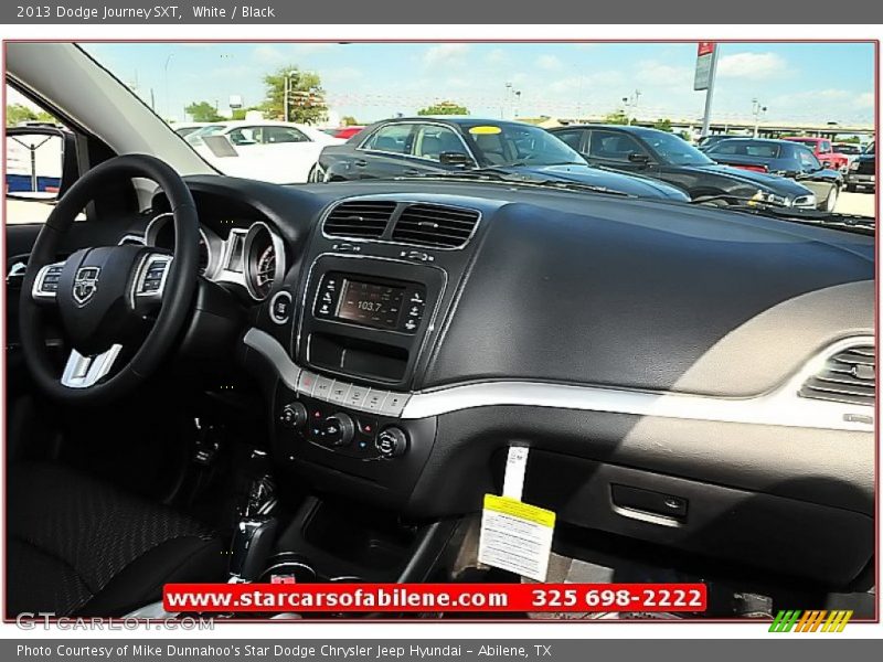White / Black 2013 Dodge Journey SXT