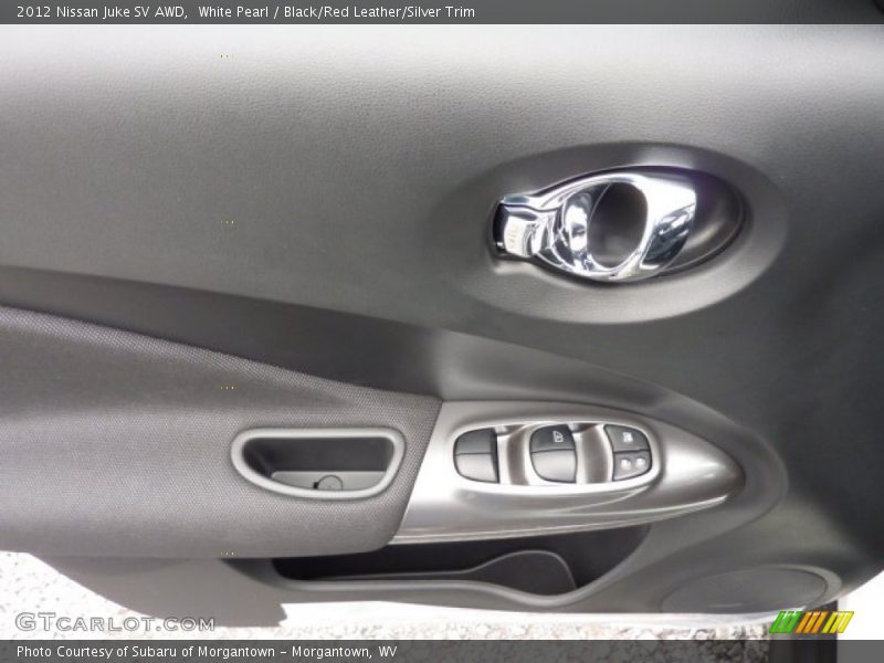 White Pearl / Black/Red Leather/Silver Trim 2012 Nissan Juke SV AWD
