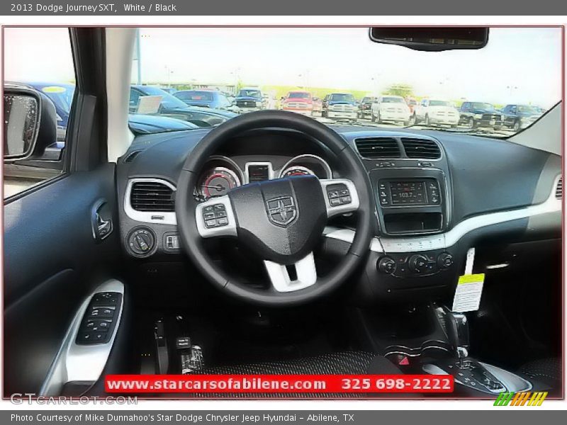 White / Black 2013 Dodge Journey SXT