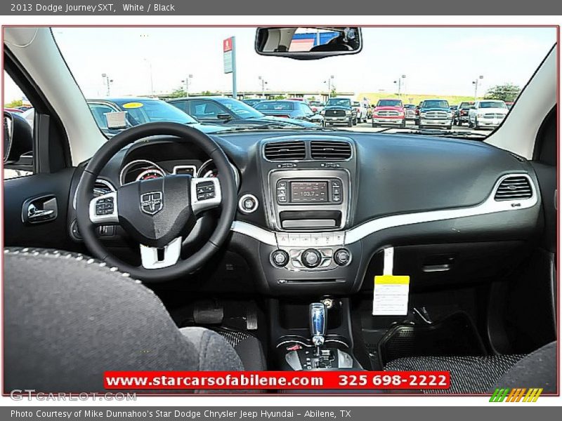 White / Black 2013 Dodge Journey SXT