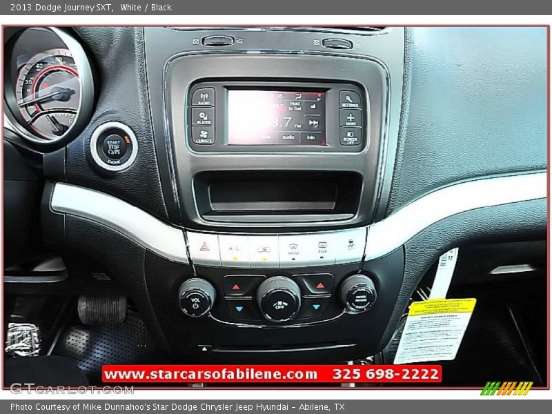 White / Black 2013 Dodge Journey SXT