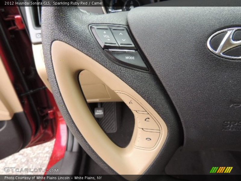 Sparkling Ruby Red / Camel 2012 Hyundai Sonata GLS