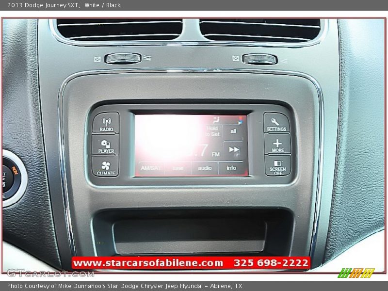 White / Black 2013 Dodge Journey SXT