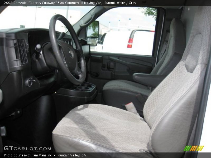Summit White / Gray 2008 Chevrolet Express Cutaway 3500 Commercial Moving Van