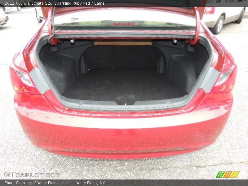 Sparkling Ruby Red / Camel 2012 Hyundai Sonata GLS