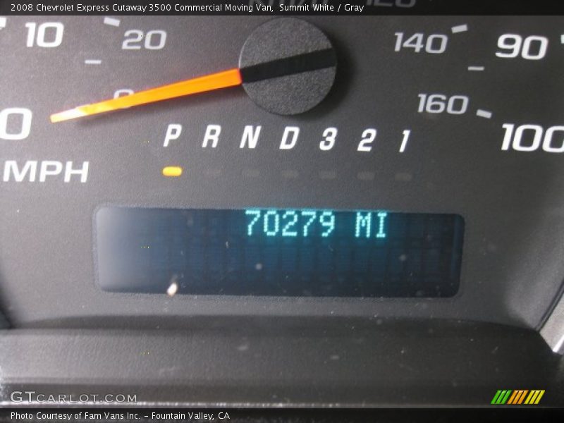 Summit White / Gray 2008 Chevrolet Express Cutaway 3500 Commercial Moving Van