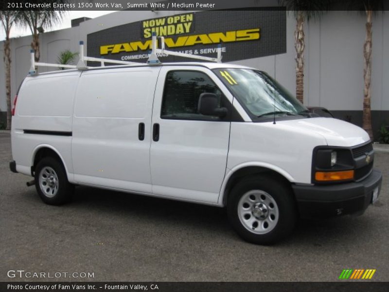 Summit White / Medium Pewter 2011 Chevrolet Express 1500 Work Van