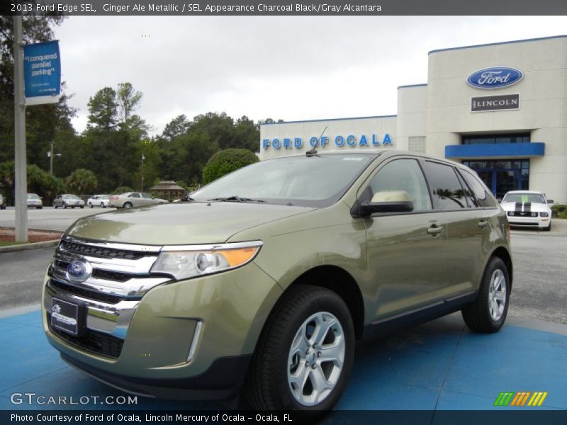 Ginger Ale Metallic / SEL Appearance Charcoal Black/Gray Alcantara 2013 Ford Edge SEL