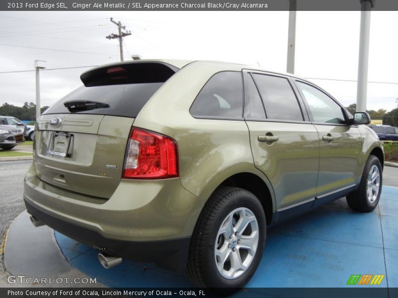 Ginger Ale Metallic / SEL Appearance Charcoal Black/Gray Alcantara 2013 Ford Edge SEL