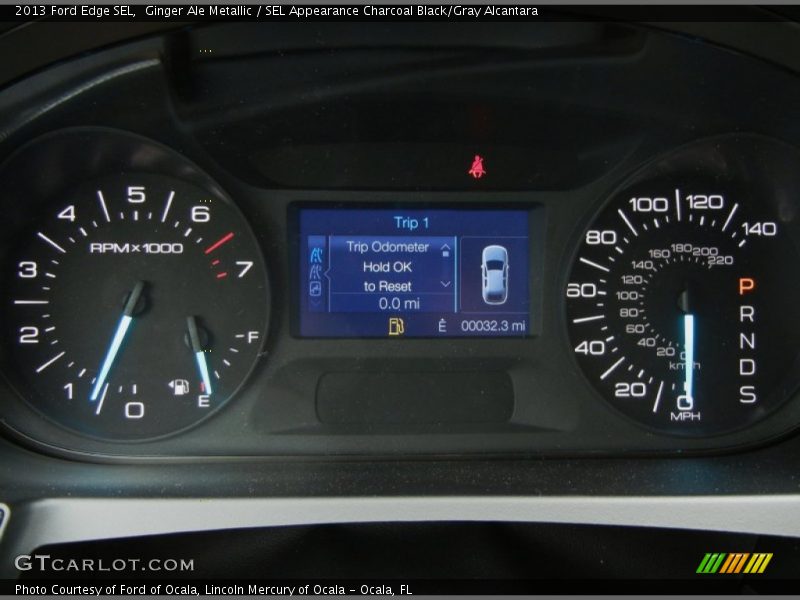 Ginger Ale Metallic / SEL Appearance Charcoal Black/Gray Alcantara 2013 Ford Edge SEL