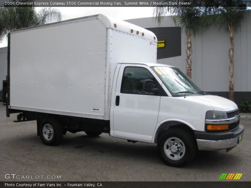 Summit White / Medium Dark Pewter 2006 Chevrolet Express Cutaway 3500 Commercial Moving Van